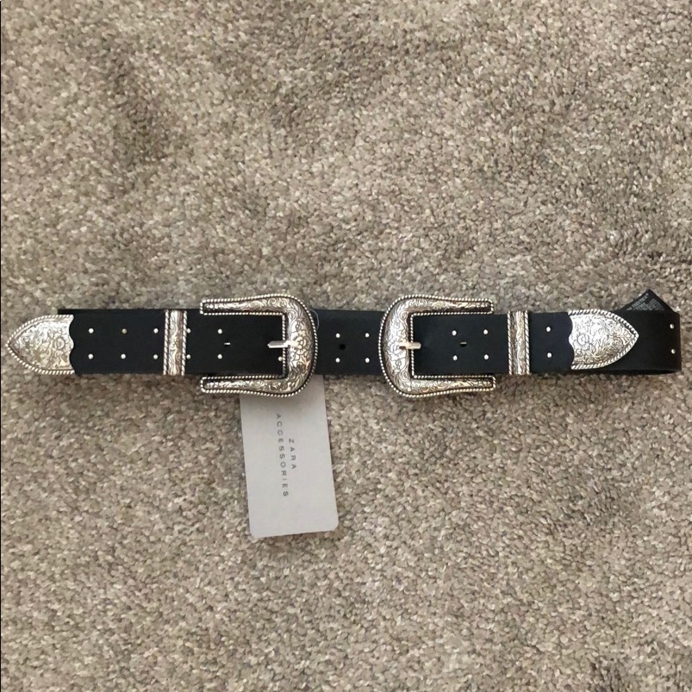 Zara Double Buckle Belt